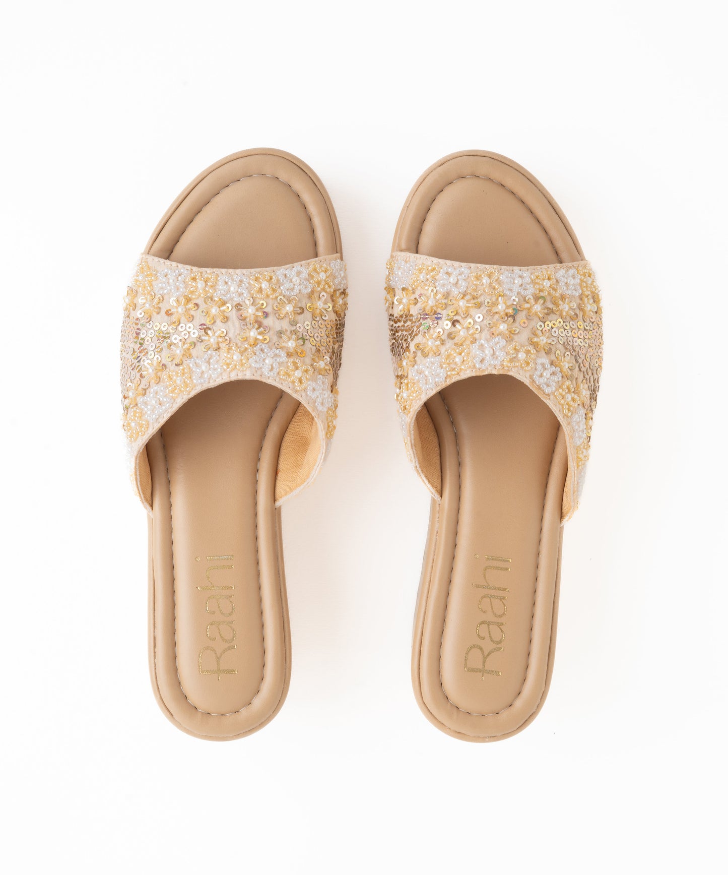 Beige Platform Wedge