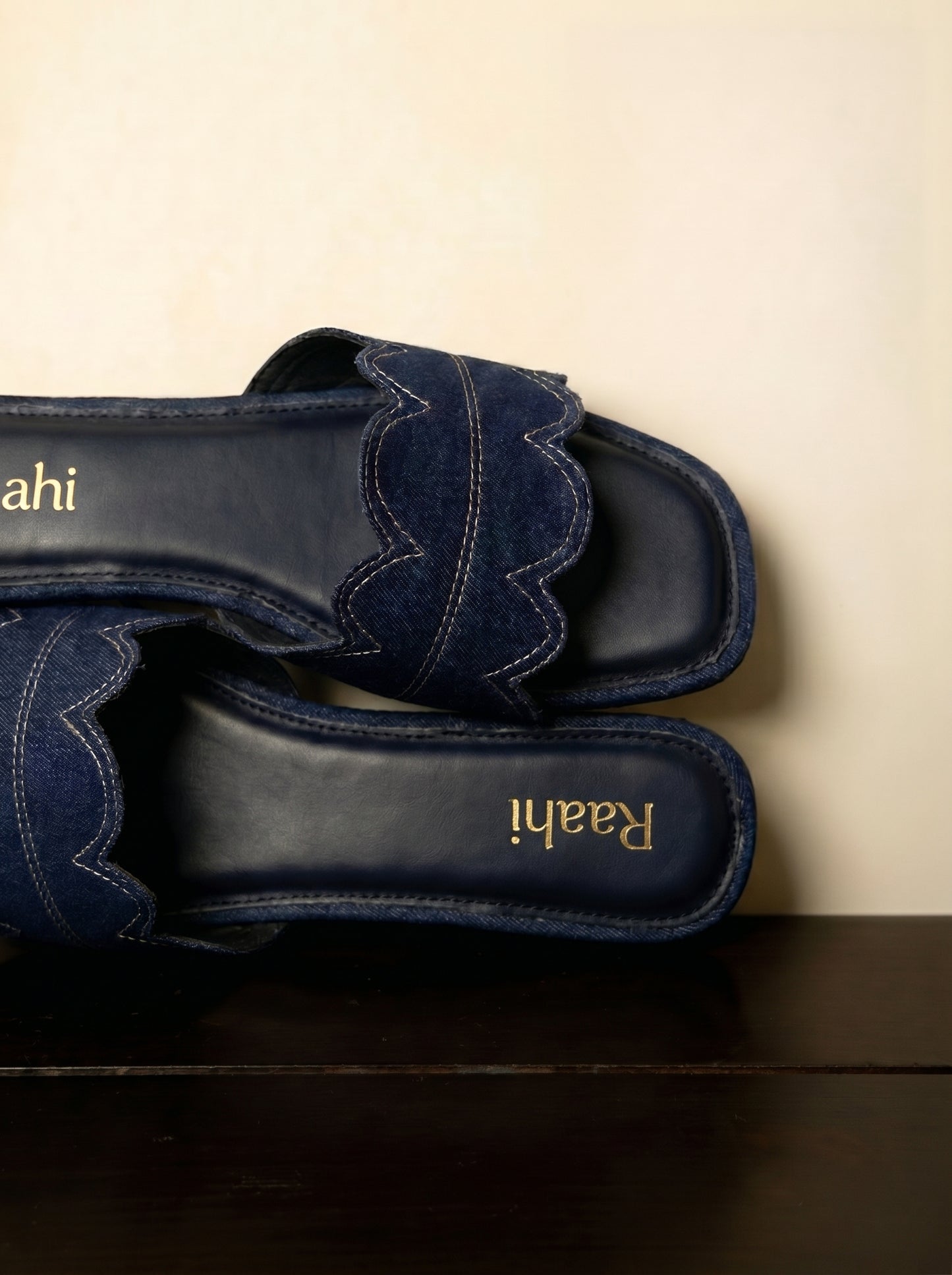 Denim Monogram Flats