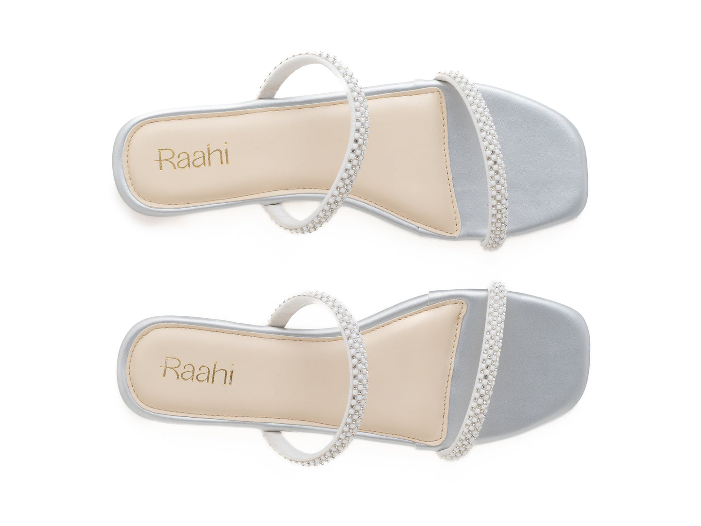 Silver 2-Diamond flats