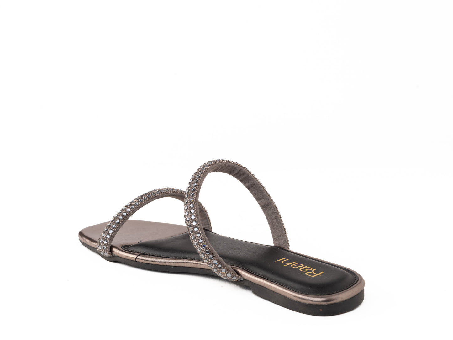 Black 2-Diamond flats