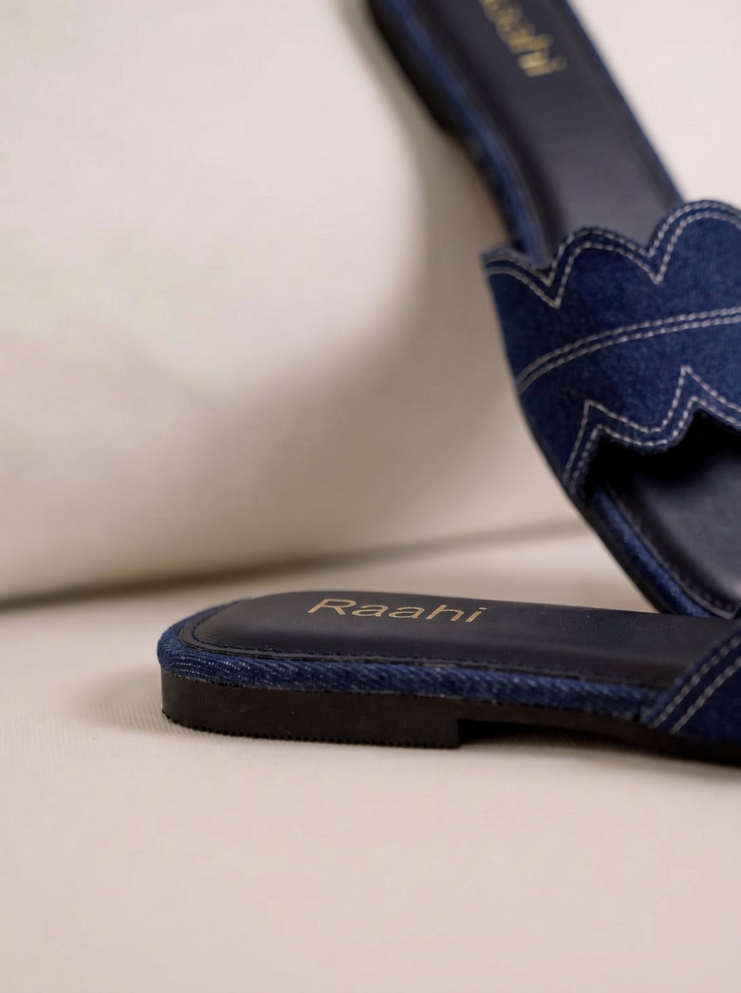 Denim Monogram Flats