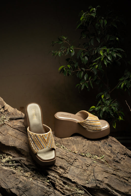 Shimmer Gold Wedge