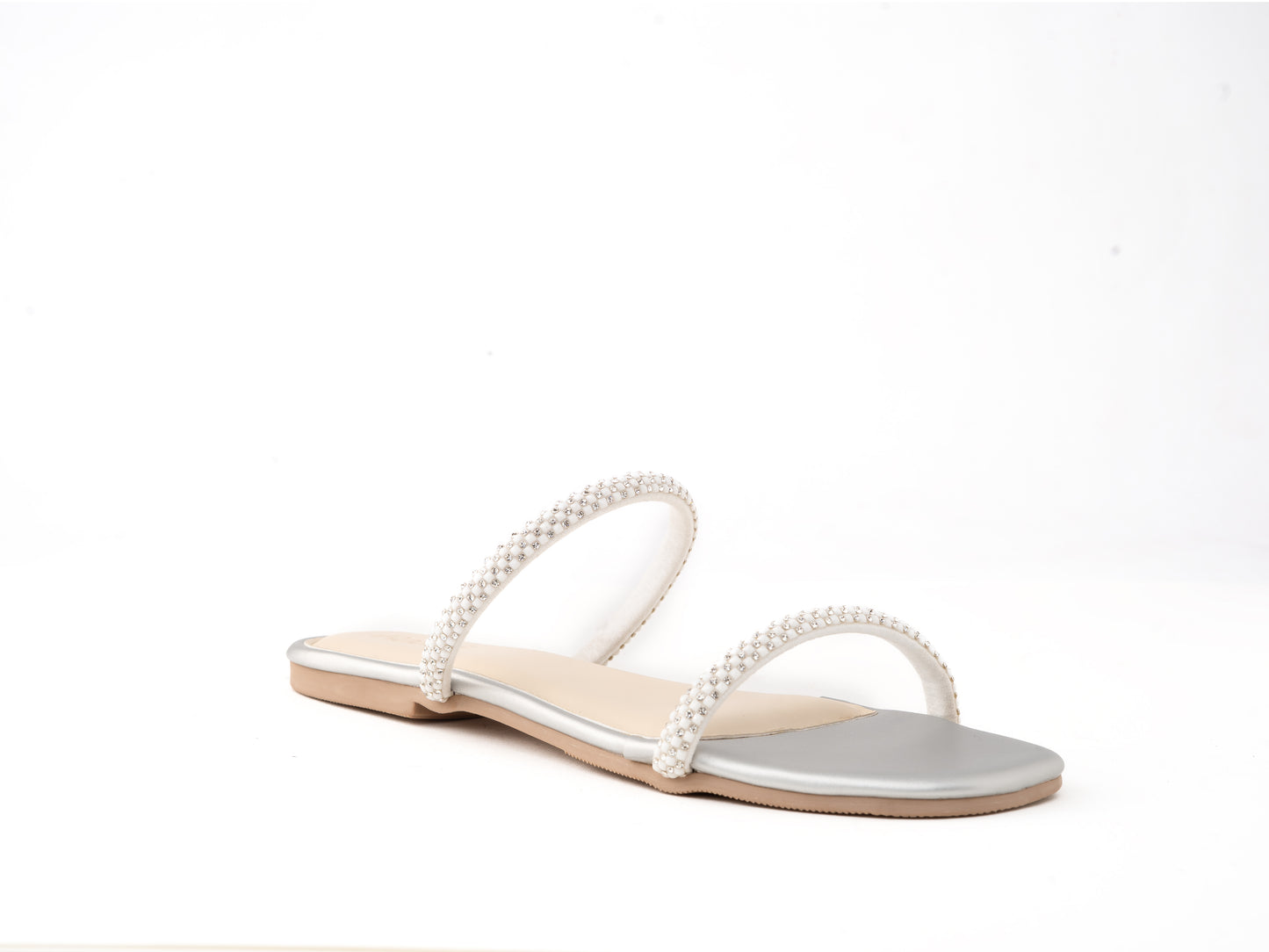 Silver 2-Diamond flats